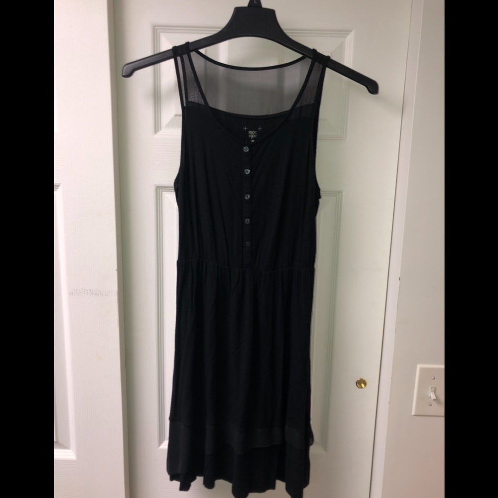 Knee length black dress